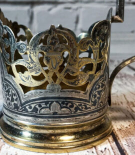 Серебряный подстаканник СССР